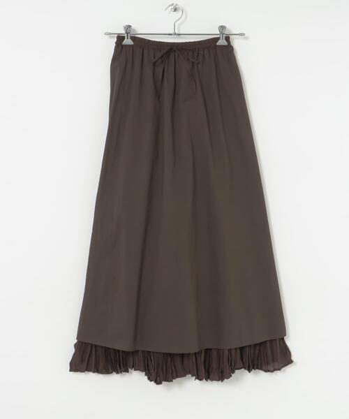 URBAN RESEARCH(アーバンリサーチ)の「ワッシャープリーツイージースカート(スカート・レディース・ブラウン/チャコールグレー/オフホワイト・FREE)」の16枚目の写真