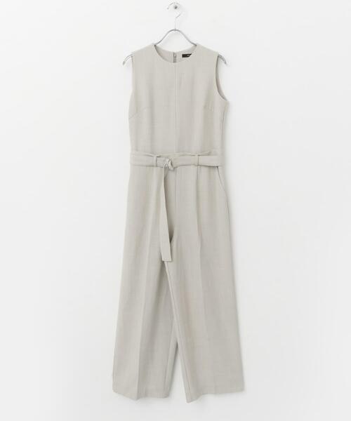 URBAN RESEARCH ROSSO WOMEN(アーバンリサーチ ロッソ)の「ベルト付サマーツイードオールインワン(サロペット/オーバーオール・レディース・ブラウン系その他/ライトベージュ・36/38)」の14枚目の写真