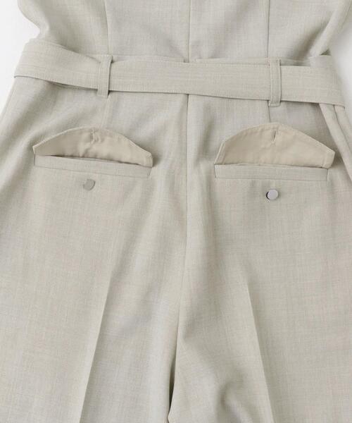 URBAN RESEARCH ROSSO WOMEN(アーバンリサーチ ロッソ)の「ベルト付サマーツイードオールインワン(サロペット/オーバーオール・レディース・ブラウン系その他/ライトベージュ・36/38)」の15枚目の写真