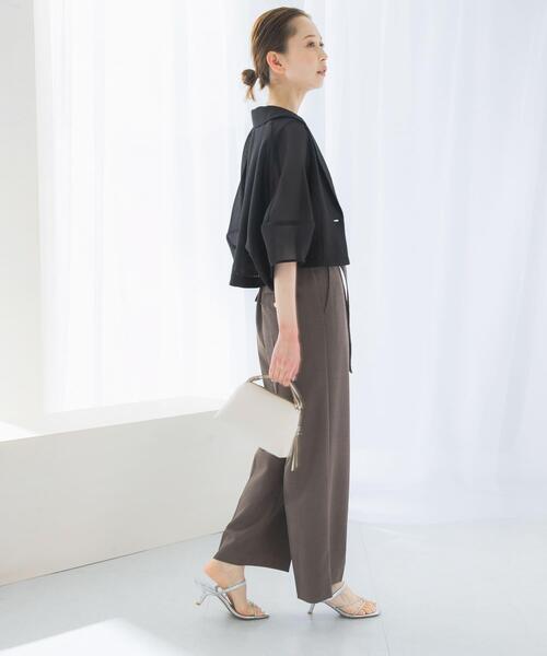 URBAN RESEARCH ROSSO WOMEN(アーバンリサーチ ロッソ)の「ベルト付サマーツイードオールインワン(サロペット/オーバーオール・レディース・ブラウン系その他/ライトベージュ・36/38)」の21枚目の写真