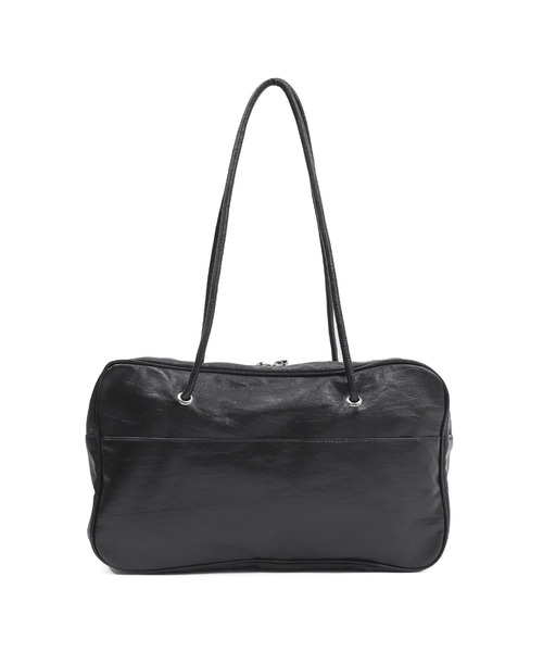 Figments（フィグメンツ）の「グロッシー合皮ボストン（ショルダーバッグ・レディース・ブラック・FREE）」の5枚目の写真