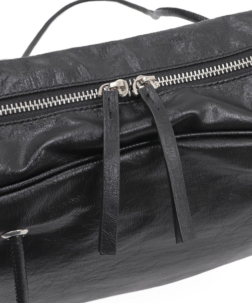 Figments（フィグメンツ）の「グロッシー合皮ボストン（ショルダーバッグ・レディース・ブラック・FREE）」の9枚目の写真