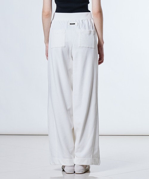 ESSENTIAL（エッセンシャル）の「裏毛ボリュームパンツ（その他パンツ・レディース・ミント/オフホワイト・36/38）」の7枚目の写真