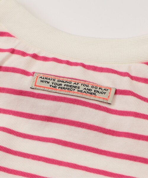 BREEZE（ブリーズ）の「【ジュニア対応】チュールフレンチスリーブTシャツ（Tシャツ/カットソー・キッズ・ブラック/ブルー/ピンク/ライム・80/90/100/110/120/130/140）」の6枚目の写真