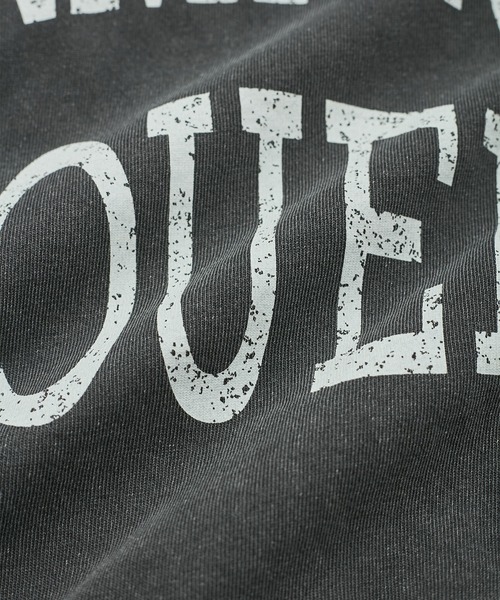 VIS（ビス）の「ピグメント加工プリントビッグTシャツ（Tシャツ/カットソー・レディース・チャコールグレー/オレンジ系その他4/オフホワイト・FREE）」の6枚目の写真