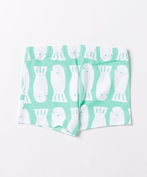 BOBO CHOSES(ボボショーズ)の「Lucky Fish all over square cut swim shorts(水着・キッズ・ライトグリーン・2-3YEAR/6-7YEAR/12-13y/4-5YEAR/8-9y/10-11y)」の2枚目の写真