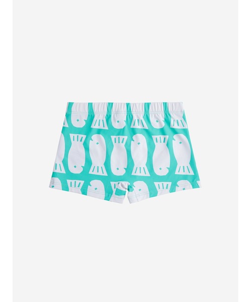 BOBO CHOSES(ボボショーズ)の「Lucky Fish all over square cut swim shorts(水着・キッズ・ライトグリーン・2-3YEAR/6-7YEAR/12-13y/4-5YEAR/8-9y/10-11y)」の5枚目の写真