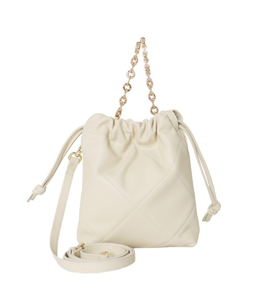 INNUE(イヌエ)の「INNUE / quilting tote(キルティングトートバッグ)(トートバッグ・レディース・ブラック/ホワイト・FREE)」の1枚目の写真
