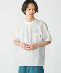 SHIPS: COOLMAX(R) シアサッカー Tシャツ