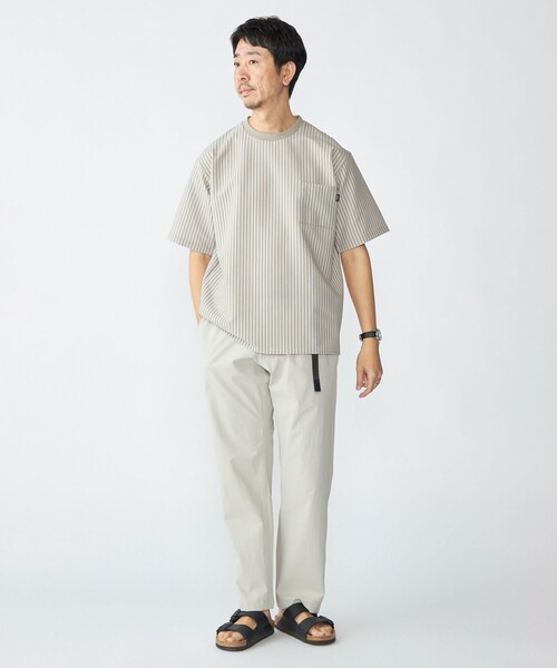 SHIPS: COOLMAX(R) シアサッカー Tシャツ（Tシャツ/カットソー