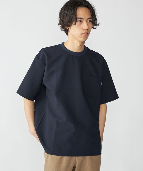 SHIPS(シップス)の「SHIPS: COOLMAX(R) シアサッカー Tシャツ(Tシャツ/カットソー・メンズ・ヘザーグレー/ブラック/カーキ/ライトグレー/ネイビー・SMALL/MEDIUM/LARGE/X-LARGE)」の9枚目の写真