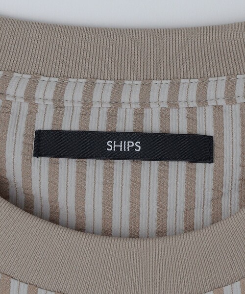 SHIPS(シップス)の「SHIPS: COOLMAX(R) シアサッカー Tシャツ(Tシャツ/カットソー・メンズ・ヘザーグレー/ブラック/カーキ/ライトグレー/ネイビー・SMALL/MEDIUM/LARGE/X-LARGE)」の14枚目の写真