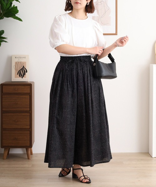 MOTO(モト)の「パンツ ビッグドット(その他パンツ・レディース・ブラック系1/ブラック・FREE)」の10枚目の写真