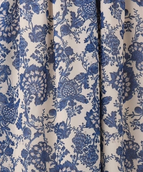 MK MICHEL KLEIN（エムケーミッシェルクラン）の「更紗プリント花柄シフォンスカート/洗える（スカート・レディース・ベージュ/カーキ系・38）」の11枚目の写真