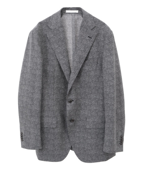 MEN'S MELROSE（メンズメルローズ）の「クールドッツコンフォートジャケット(セットアップ可) | 接触冷感 / 防シワ / ウォッシャブル（テーラードジャケット・メンズ・ライトグレー/ネイビー/グレー・4/3/5/2）」の15枚目の写真