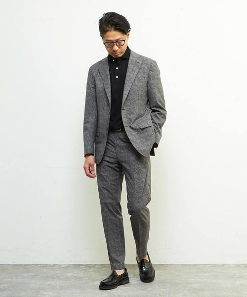 メンズメルローズ（MEN’S MELROSE）/クールドッツコンフォートジャケット(セットアップ可) | 接触冷感 / 防シワ / ウォッシャブル セール】クールドッツコンフォートジャケット(セットアップ可) | 接触