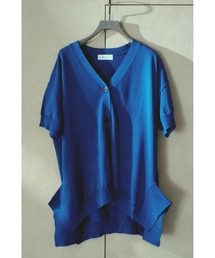 Hem design wide knit CD ヘムデザインワイドニットカーディガン