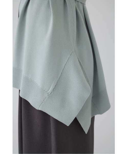 Hem design wide knit CD ヘムデザインワイドニットカーディガン