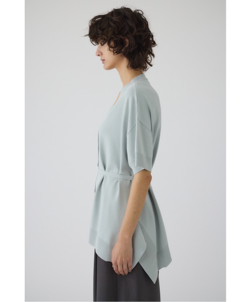 RIM.ARK（リムアーク）の「Hem design wide knit CD ヘムデザインワイドニットカーディガン（カーディガン/ボレロ・レディース・ライトブルー/ブラック/ブルー/ブラウン・FREE）」の7枚目の写真