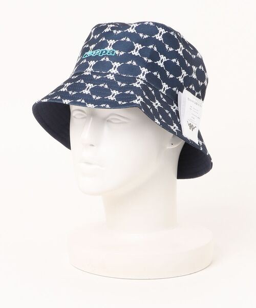 Kappa(カッパ)の「【Kappa/カッパ】モノグラムハット バゲットハット(ハット・レディース・ネイビー/ホワイト/ブラック・FREE)」の3枚目の写真