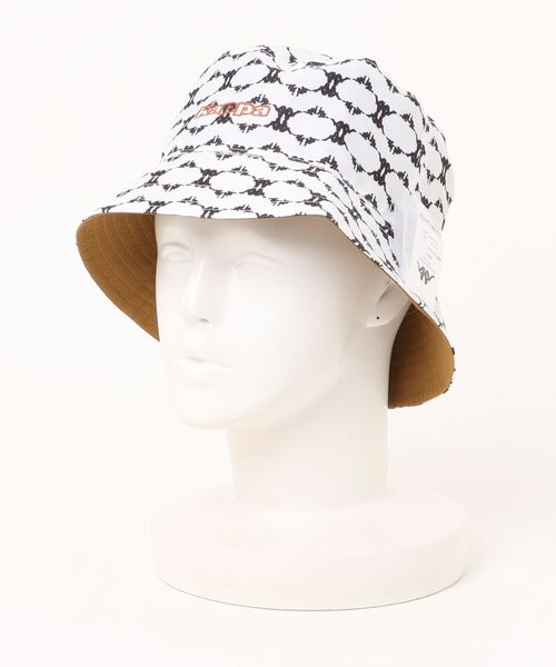 Kappa(カッパ)の「【Kappa/カッパ】モノグラムハット バゲットハット(ハット・レディース・ネイビー/ホワイト/ブラック・FREE)」の2枚目の写真
