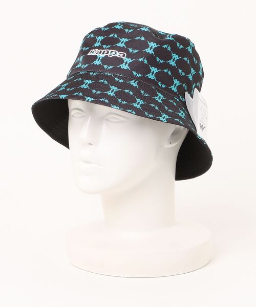 Kappa(カッパ)の「【Kappa/カッパ】モノグラムハット バゲットハット(ハット・レディース・ネイビー/ホワイト/ブラック・FREE)」の1枚目の写真
