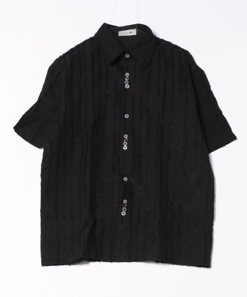 aimoha(アイモハ)の「エンボスデザインボタンシャツ (SS)(シャツ/ブラウス・メンズ・ライトベージュ/ブラック・MEDIUM/LARGE)」の19枚目の写真