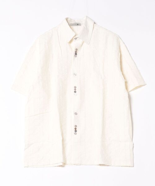aimoha(アイモハ)の「エンボスデザインボタンシャツ (SS)(シャツ/ブラウス・メンズ・ライトベージュ/ブラック・MEDIUM/LARGE)」の20枚目の写真