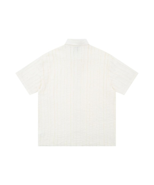 aimoha(アイモハ)の「エンボスデザインボタンシャツ (SS)(シャツ/ブラウス・メンズ・ライトベージュ/ブラック・MEDIUM/LARGE)」の13枚目の写真