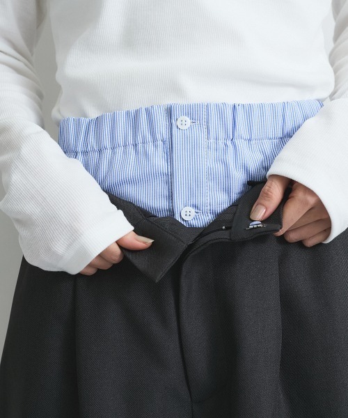 VICKY(ビッキー)の「ヘザーツイルWウエストルーズパンツ≪手洗い可能≫(その他パンツ・レディース・ブラウン/チャコールグレー・M)」の20枚目の写真