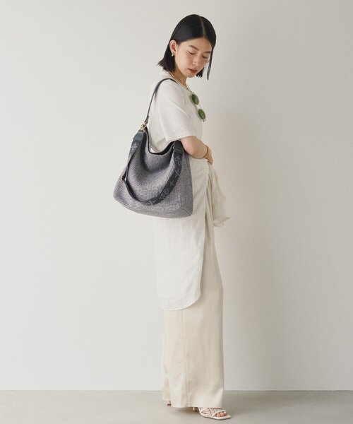 russet（ラシット）の「モノグラムテープ カゴ2wayバッグ（ショルダー