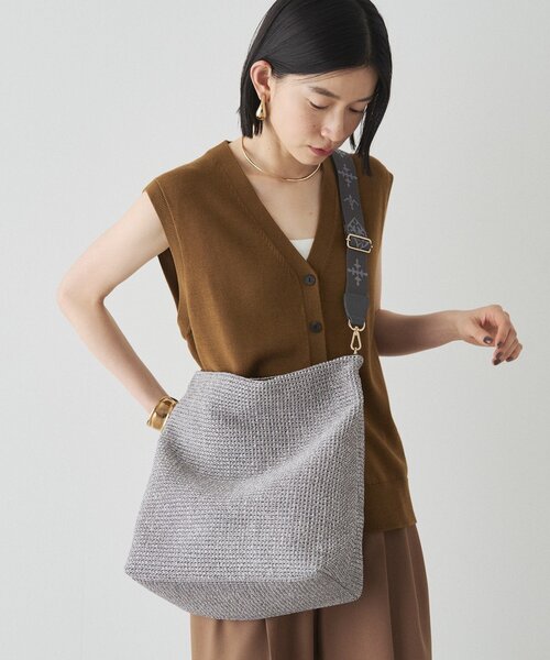 russet モノグラムテープ　カゴ2wayバッグ セール】モノグラムテープ カゴ2wayバッグ（ショルダーバッグ