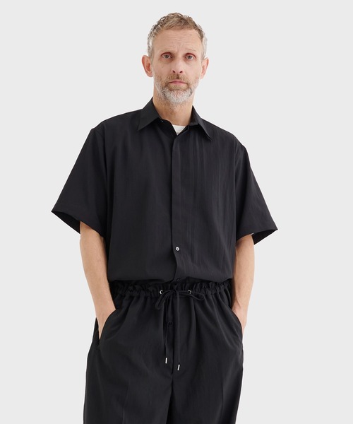 RAINMAKER（レインメーカー）の「【RAINMAKER/レインメーカー】別注 REGULAR COLLAR S/S SHIRT（シャツ/ブラウス・メンズ・ストライプ/ブラック/グレー・4/3）」の5枚目の写真