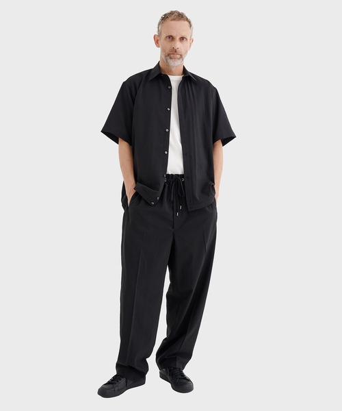 RAINMAKER（レインメーカー）の「【RAINMAKER/レインメーカー】別注 REGULAR COLLAR S/S SHIRT（シャツ/ブラウス・メンズ・ストライプ/ブラック/グレー・4/3）」の6枚目の写真