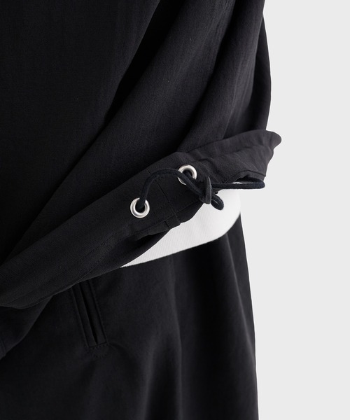 RAINMAKER（レインメーカー）の「【RAINMAKER/レインメーカー】別注 REGULAR COLLAR S/S SHIRT（シャツ/ブラウス・メンズ・ストライプ/ブラック/グレー・4/3）」の15枚目の写真