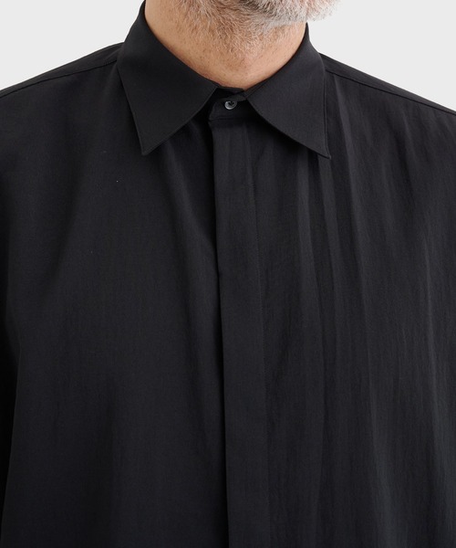 RAINMAKER（レインメーカー）の「【RAINMAKER/レインメーカー】別注 REGULAR COLLAR S/S SHIRT（シャツ/ブラウス・メンズ・ストライプ/ブラック/グレー・4/3）」の12枚目の写真