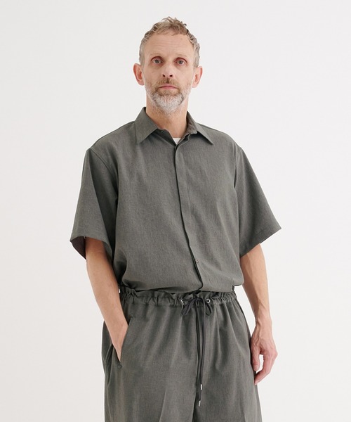 RAINMAKER（レインメーカー）の「【RAINMAKER/レインメーカー】別注 REGULAR COLLAR S/S SHIRT（シャツ/ブラウス・メンズ・ストライプ/ブラック/グレー・4/3）」の18枚目の写真