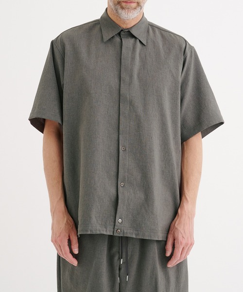 RAINMAKER（レインメーカー）の「【RAINMAKER/レインメーカー】別注 REGULAR COLLAR S/S SHIRT（シャツ/ブラウス・メンズ・ストライプ/ブラック/グレー・4/3）」の22枚目の写真