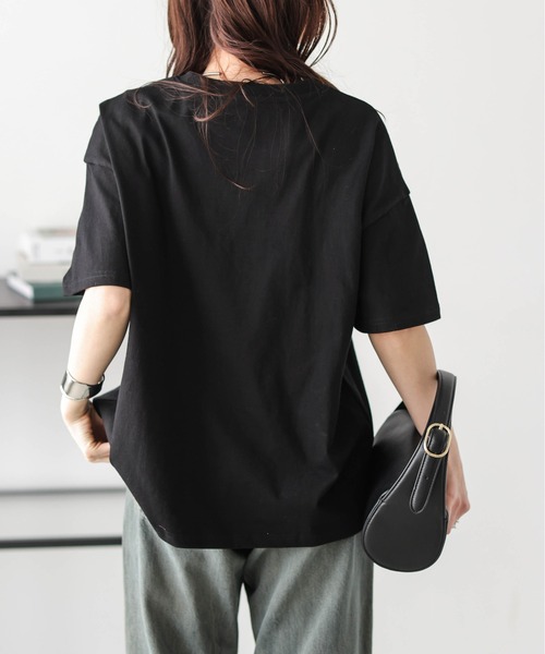 La-gemme(ラジェム)の「フォトプリント Tシャツ(Tシャツ/カットソー・レディース・ホワイト系1/ホワイト系2/ブラック系1/ブラック系2/ホワイト系3/ブラック系3/ブラック系4/ホワイト系4・フリー)」の17枚目の写真