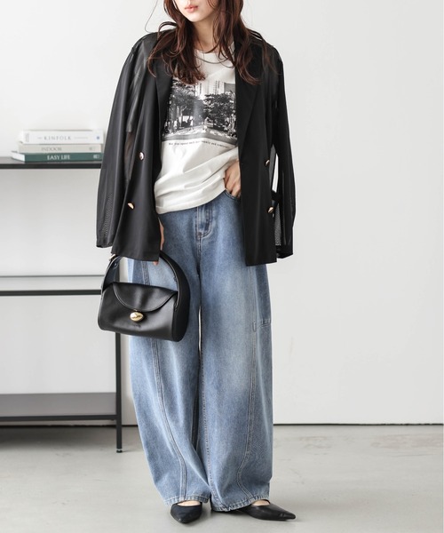 La-gemme(ラジェム)の「フォトプリント Tシャツ(Tシャツ/カットソー・レディース・ホワイト系1/ホワイト系2/ブラック系1/ブラック系2/ホワイト系3/ブラック系3/ブラック系4/ホワイト系4・フリー)」の11枚目の写真