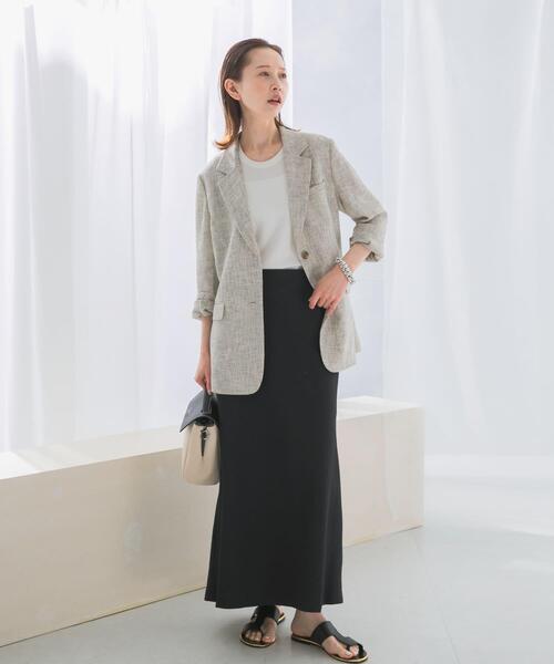 URBAN RESEARCH ROSSO WOMEN（アーバンリサーチ　ロッソ）の「スーピマコットンUネックカットソー（Tシャツ/カットソー・レディース・ホワイト/ピンク/ネイビー・FREE）」の5枚目の写真