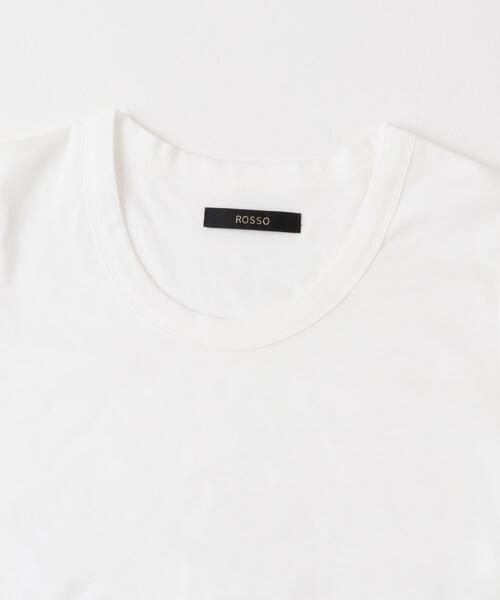 URBAN RESEARCH ROSSO WOMEN（アーバンリサーチ　ロッソ）の「スーピマコットンUネックカットソー（Tシャツ/カットソー・レディース・ホワイト/ピンク/ネイビー・FREE）」の8枚目の写真