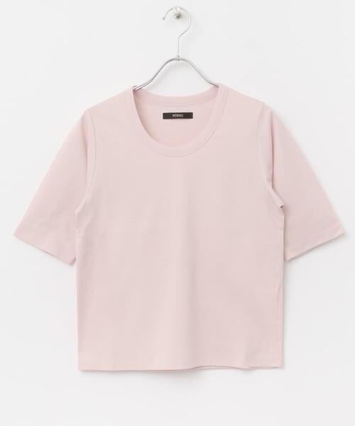 URBAN RESEARCH ROSSO WOMEN（アーバンリサーチ　ロッソ）の「スーピマコットンUネックカットソー（Tシャツ/カットソー・レディース・ホワイト/ピンク/ネイビー・FREE）」の17枚目の写真