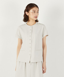 LOGEMENT DE CLAIRE（ロジュモンドクレール）の「麻調ジレブラウス（ベスト）」