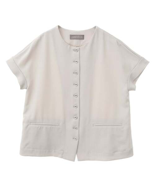 LOGEMENT DE CLAIRE（ロジュモンドクレール）の「麻調ジレブラウス（ベスト・レディース・ブラウン/グレイッシュベージュ/ブラック・FREE）」の8枚目の写真