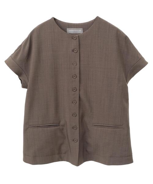 LOGEMENT DE CLAIRE（ロジュモンドクレール）の「麻調ジレブラウス（ベスト・レディース・ブラウン/グレイッシュベージュ/ブラック・FREE）」の9枚目の写真