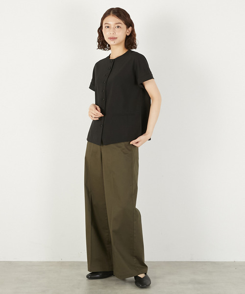 LOGEMENT DE CLAIRE（ロジュモンドクレール）の「麻調ジレブラウス（ベスト・レディース・ブラウン/グレイッシュベージュ/ブラック・FREE）」の17枚目の写真