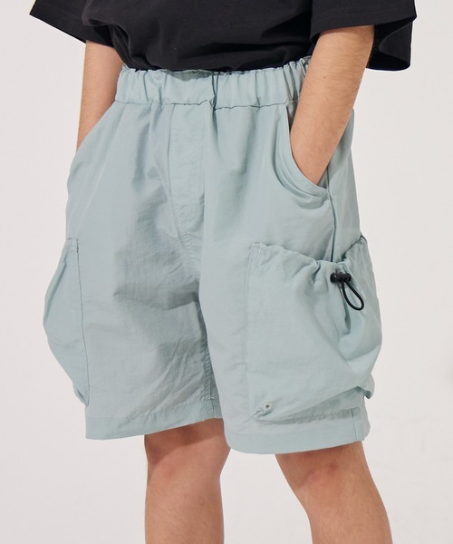 PAIRMANON STREET（ペアマノンストリート）の「【水陸両用】【PAIRMANON STREET】無地 サイドポケット ナイロン ショートパンツ（その他パンツ・キッズ・ブラック/ブルー/ベージュ・140/160/100/130/90/120/110/150）」の3枚目の写真