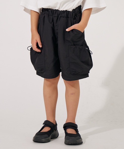 PAIRMANON STREET（ペアマノンストリート）の「【水陸両用】【PAIRMANON STREET】無地 サイドポケット ナイロン ショートパンツ（その他パンツ・キッズ・ブラック/ブルー/ベージュ・140/160/100/130/90/120/110/150）」の5枚目の写真