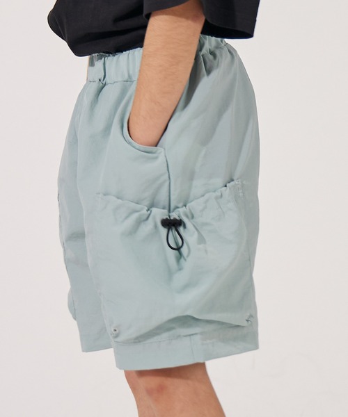 PAIRMANON STREET（ペアマノンストリート）の「【水陸両用】【PAIRMANON STREET】無地 サイドポケット ナイロン ショートパンツ（その他パンツ・キッズ・ブラック/ブルー/ベージュ・140/160/100/130/90/120/110/150）」の18枚目の写真